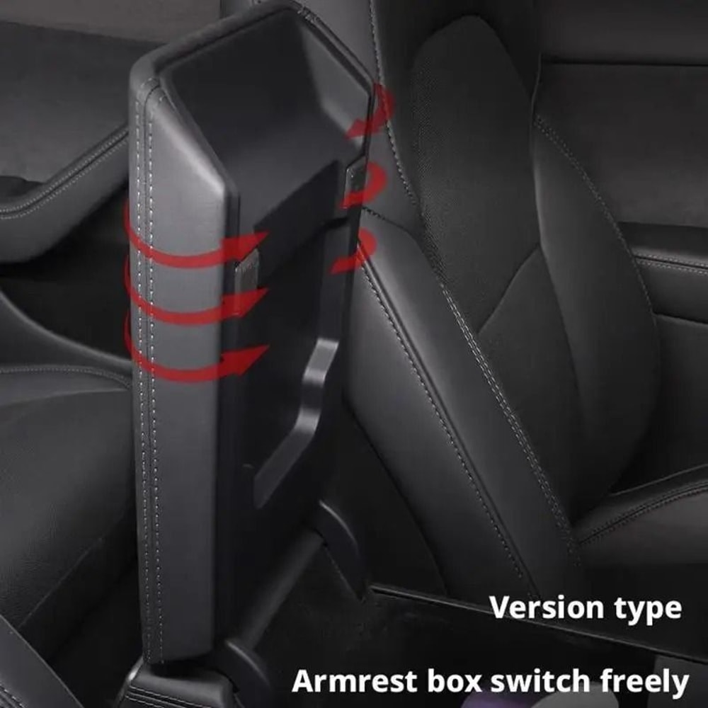 Soft TPE Leather Armrest Cover For Tesla Model 3 And Model Y Center Console 5
