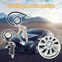 high precision digital tire pressure gauge with backlit display for accurate car tire checks