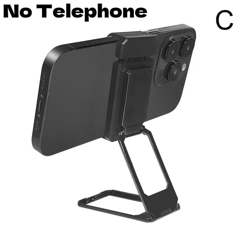 Portable Aluminum Phone Stand Folding Desktop Phone Holder Stand With Back Clip 3