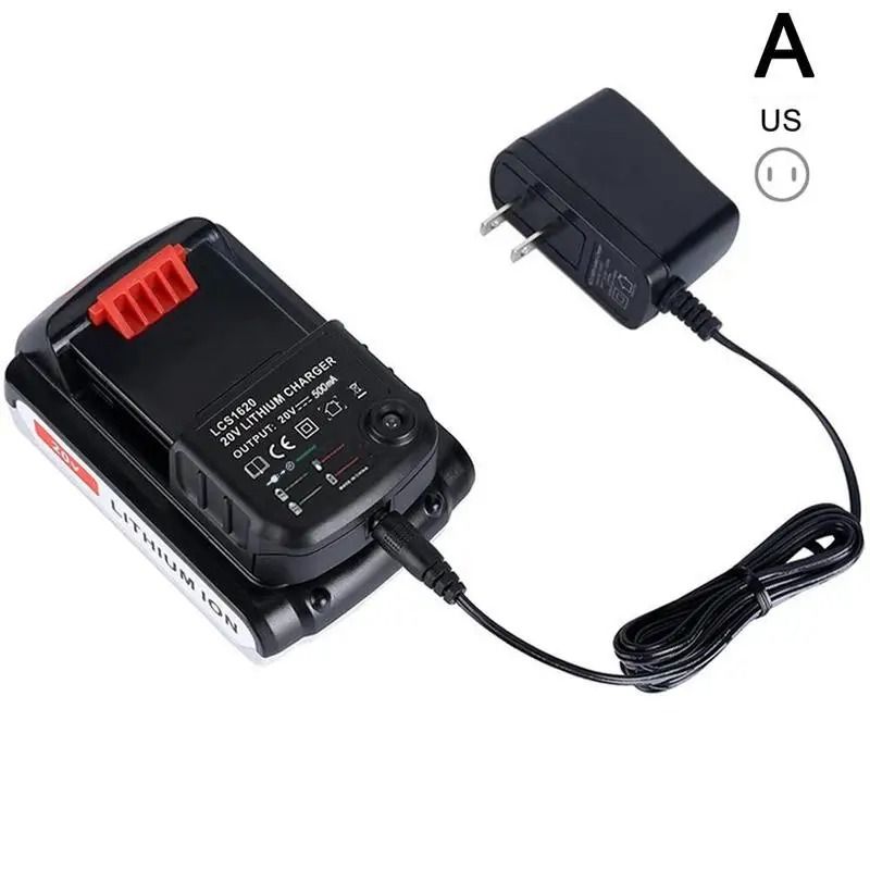 20V Lithium Battery Charger Power Tool Battery Adapter Charger Compatible With Black And Decker 1