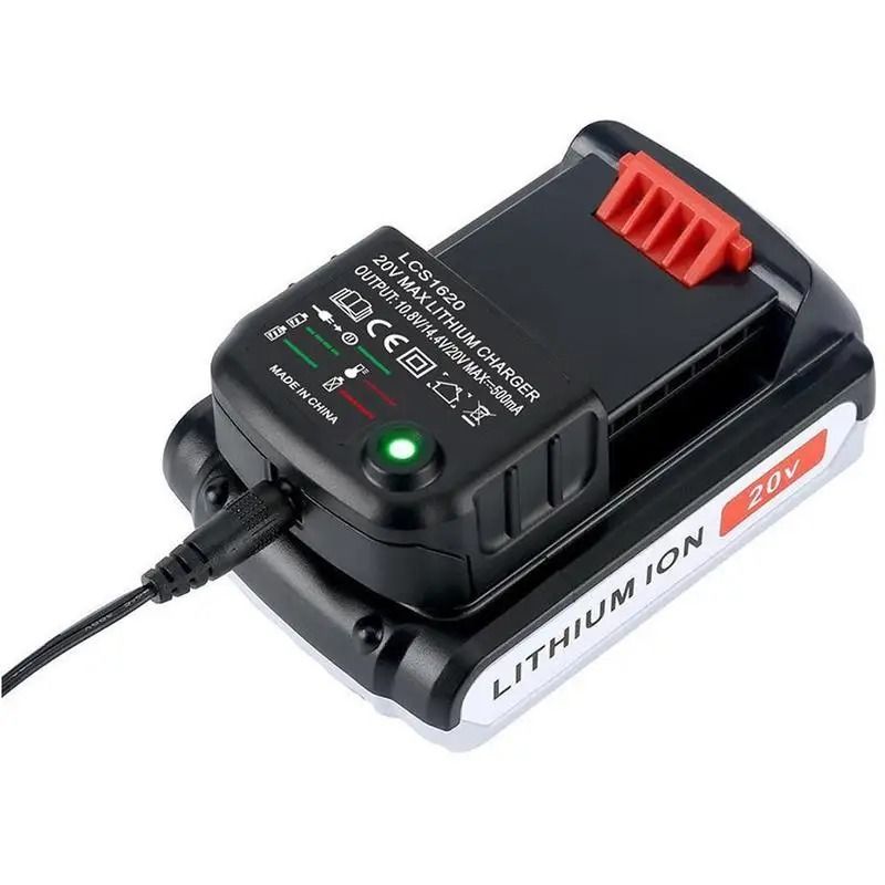 20V Lithium Battery Charger Power Tool Battery Adapter Charger Compatible With Black And Decker 3
