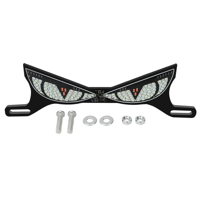 Universal Motorcycle License Plate Light LED License Plate Screw Running Signal Light 1