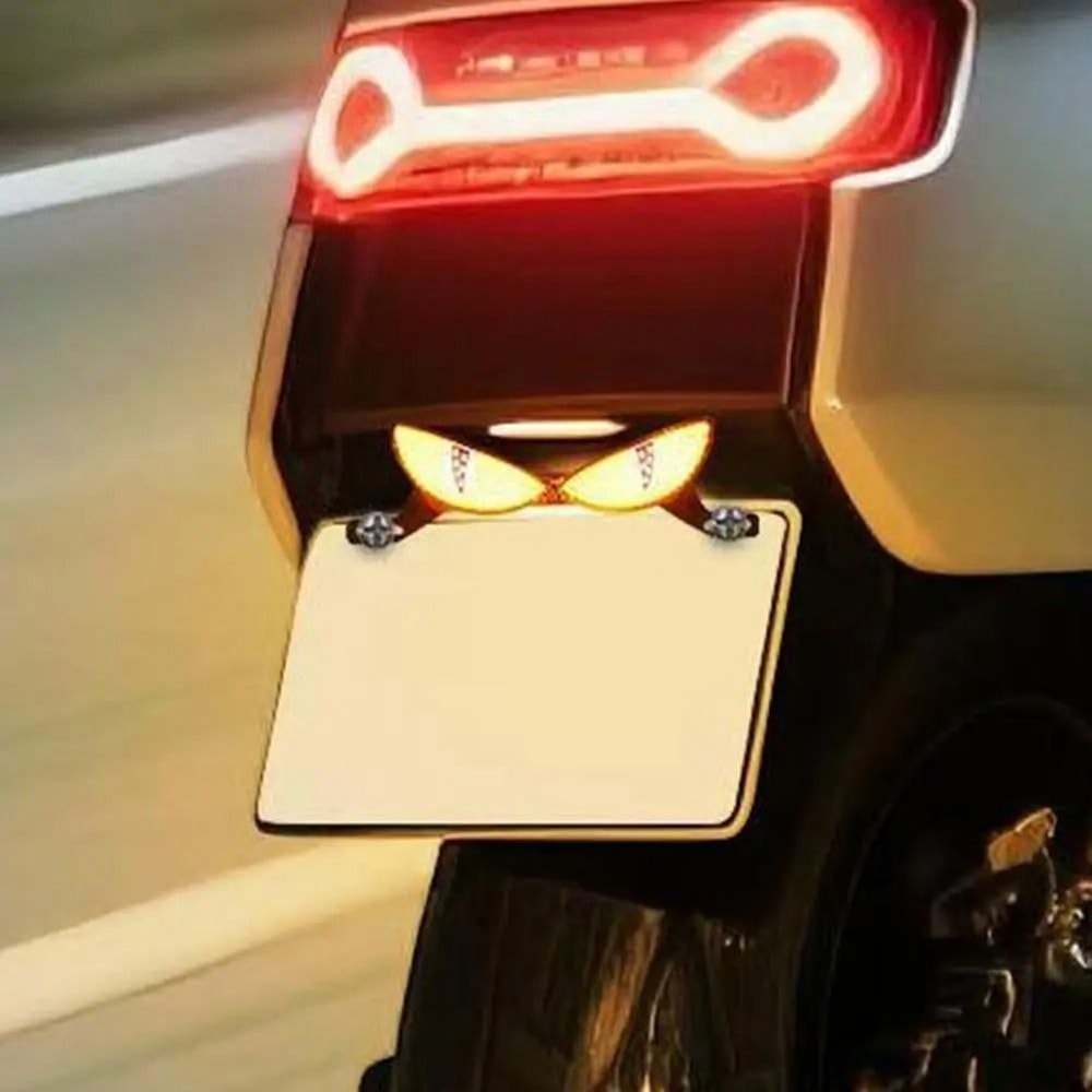 Universal Motorcycle License Plate Light LED License Plate Screw Running Signal Light 10