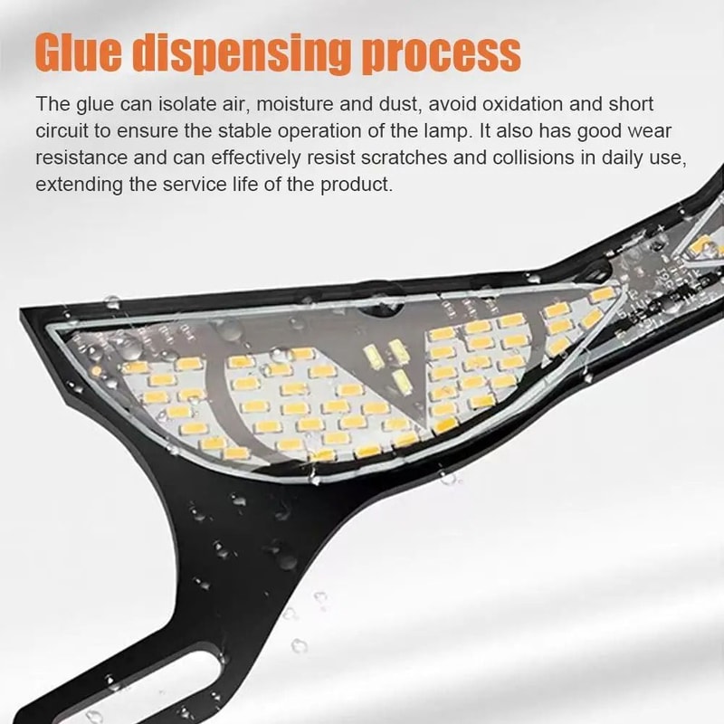 Universal Motorcycle License Plate Light LED License Plate Screw Running Signal Light 12