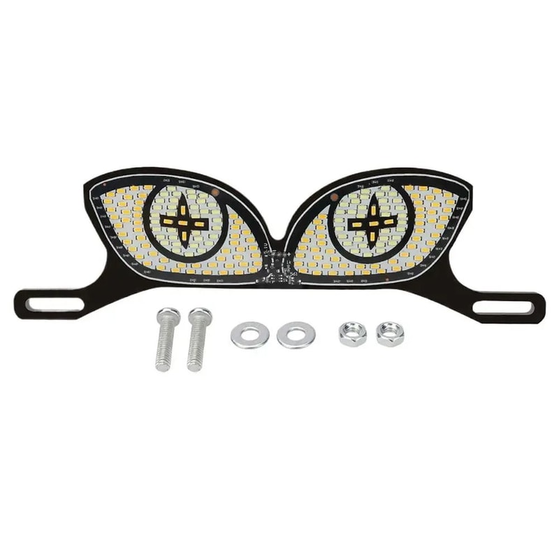 Universal Motorcycle License Plate Light LED License Plate Screw Running Signal Light 4