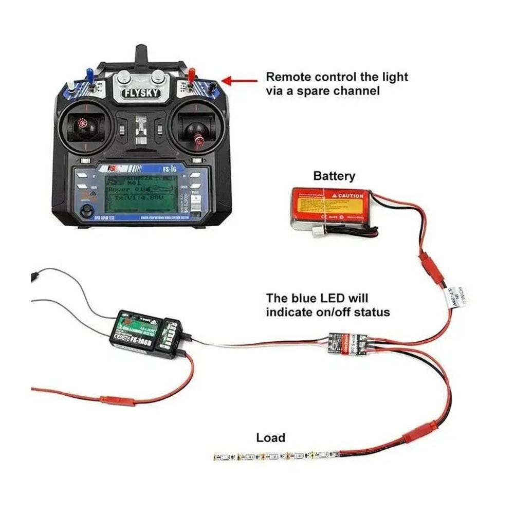 High Current Remote Control Electronic Switch PWM RC Power Switch For Drone And Pump Control 4
