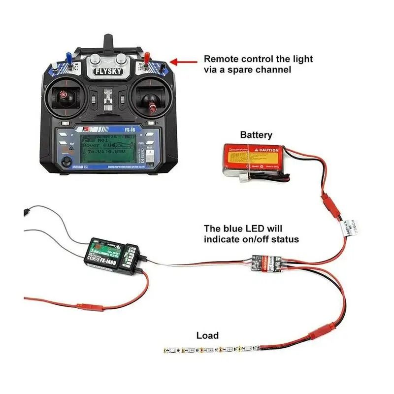 High Current Remote Control Electronic Switch PWM RC Power Switch For Drone And Pump Control 4