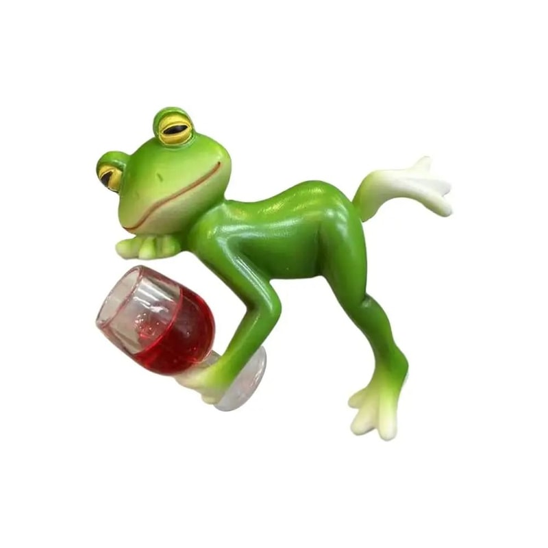 Cute Frog Garden Ornament Cartoon Flower Pot Edge Decoration Figurine 3