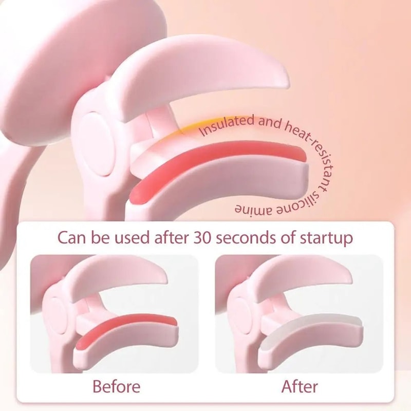 Portable Heated Eyelash Curler Electric Long Lasting Eyelash Curler Tool 5