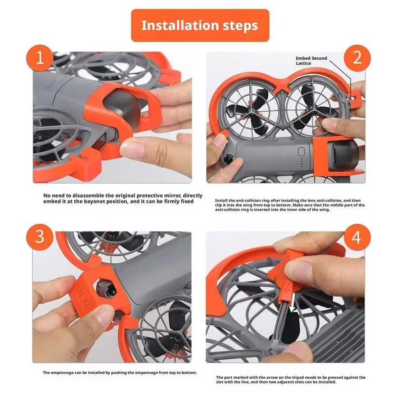 DJI NEO2 Propeller Guard Anti Collision Drone Propeller Protection Rings 4