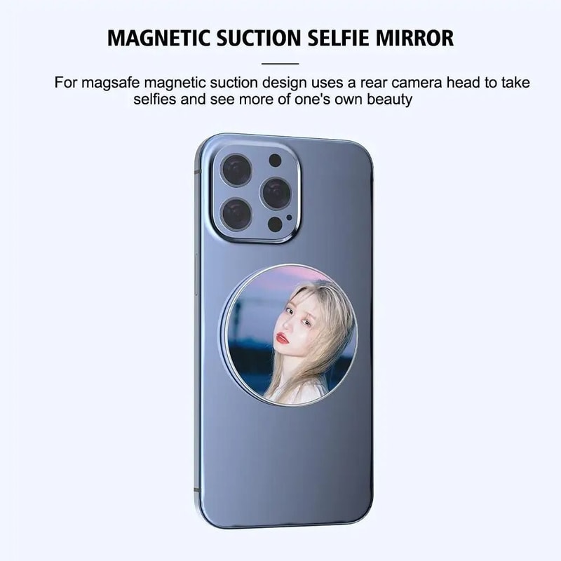 Universal Magnetic Selfie Mirror Slim Back Camera Selfie Mirror For Smartphones 2