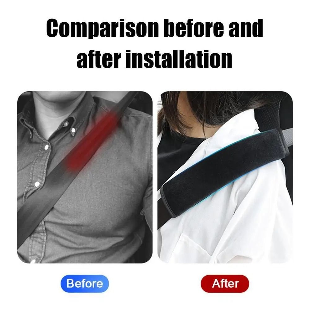 Adjustable Plush Seat Belt Cover Soft Car Seat Belt Shoulder Pad For Comfort 1