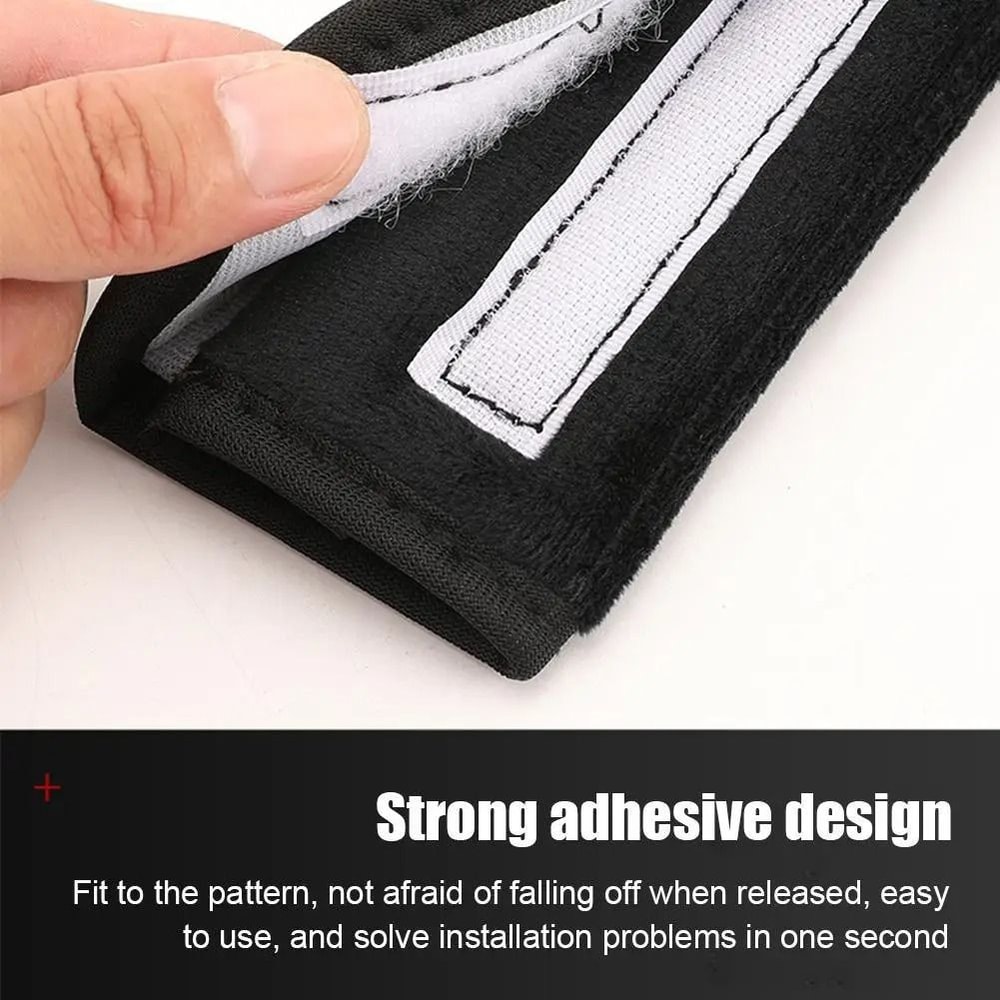 Adjustable Plush Seat Belt Cover Soft Car Seat Belt Shoulder Pad For Comfort 2