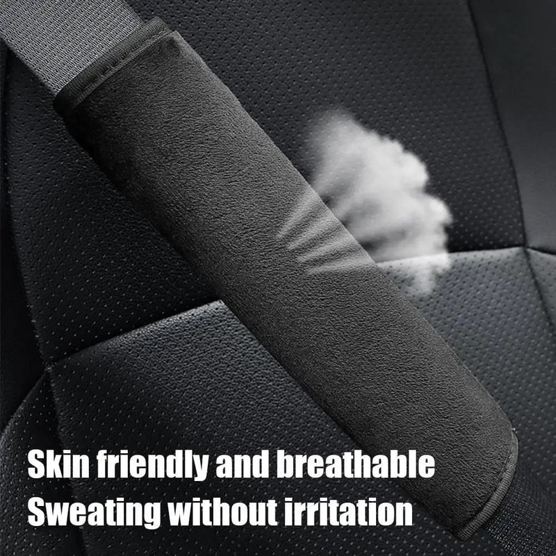 Adjustable Plush Seat Belt Cover Soft Car Seat Belt Shoulder Pad For Comfort 3