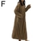 Ultra Long Women Flannel Pajamas Warm Coral Velvet Nightwear Homewear Robe 5