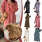 Ultra Long Women Flannel Pajamas Warm Coral Velvet Nightwear Homewear Robe 11