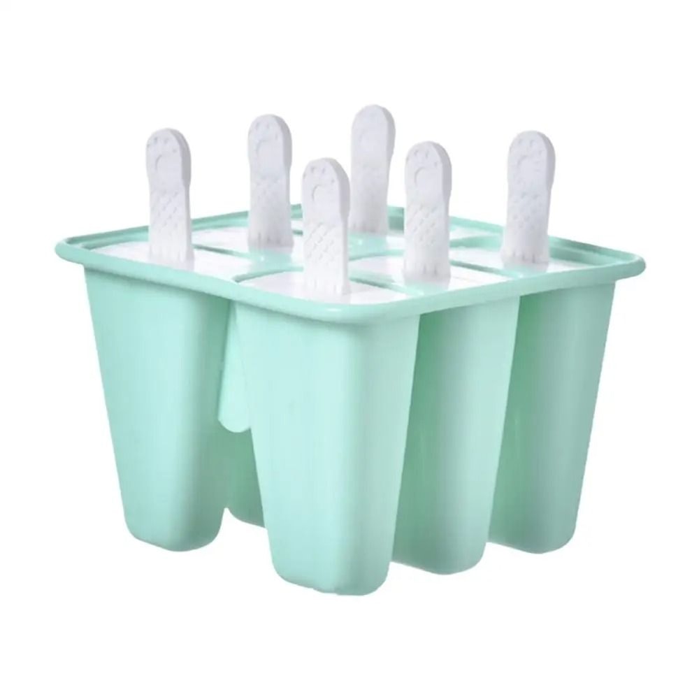 6 Grid Silicone Ice Cream Mold Reusable DIY Ice Cream Mold With Sticks 2