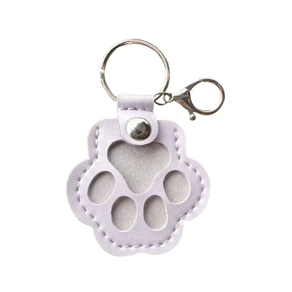 Cute Pet Hair Storage Keychain Cat Claw Pet Memorial Keepsake Pendant 1