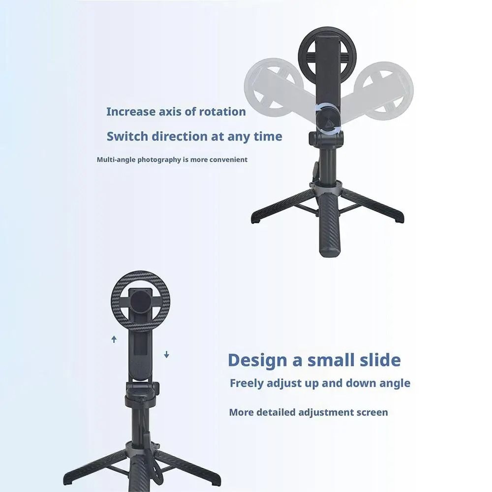 Portable Magnetic Selfie Stick Foldable MagSafe Phone Holder With Bluetooth Remote 1