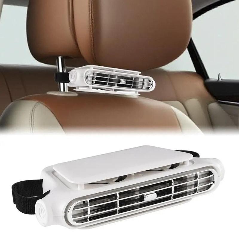 Bladeless Car Interior Cooling Fan USB Rear Seat Cooling Fan For Summer Comfort 7
