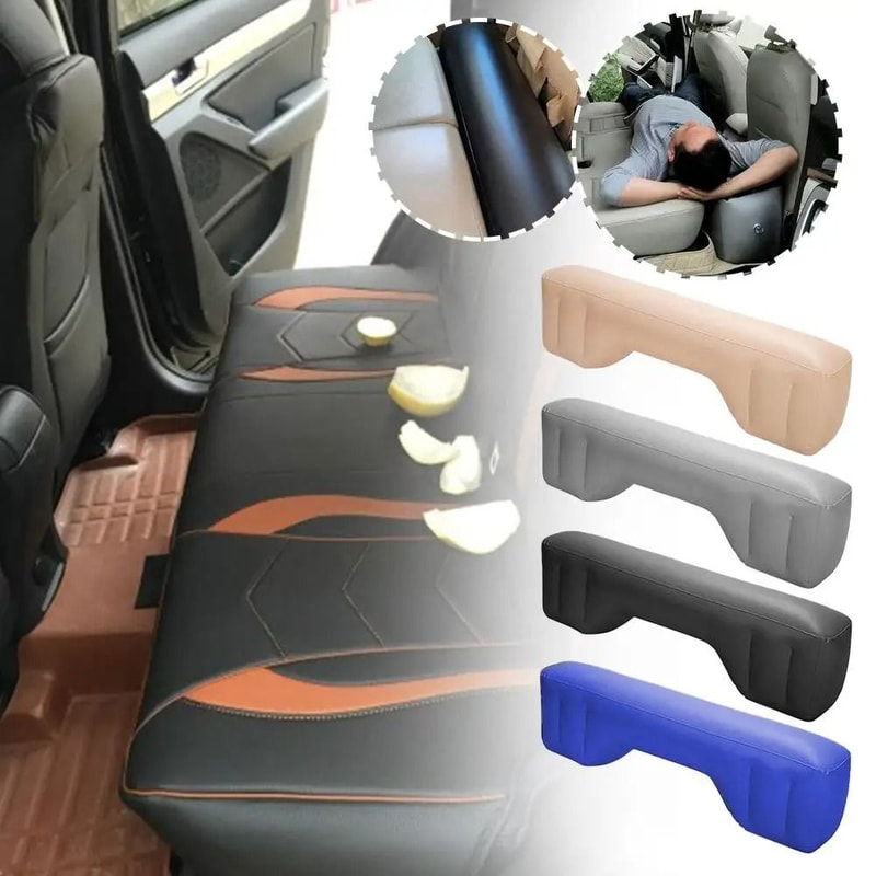 Foldable Car Inflatable Bed Rear Seat Car Travel Bed With Gap Filler Pads 6