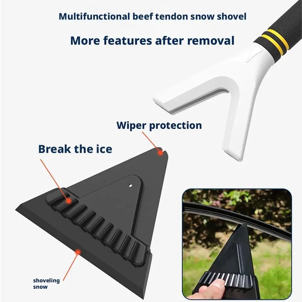 Multi Functional Car Snow Scraper Ice Scraper Tool For Windshield Cleaning 7