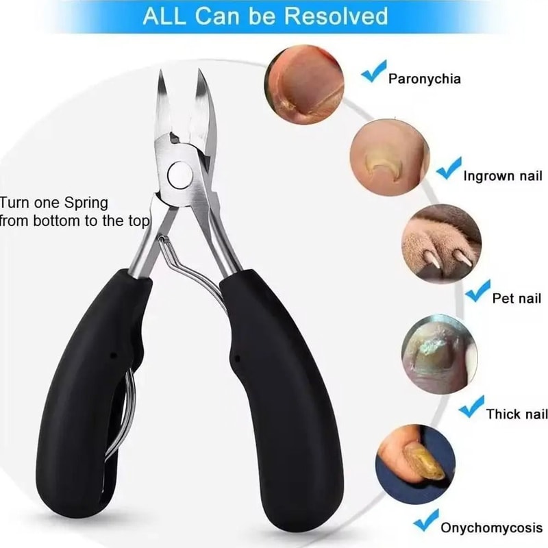 Stainless Steel Dead Skin Nail Clipper Precision Cuticle Nipper With Anti Slip Handle 1