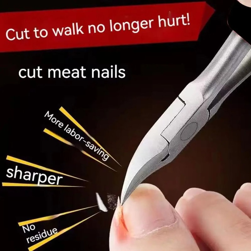 Stainless Steel Dead Skin Nail Clipper Precision Cuticle Nipper With Anti Slip Handle 2