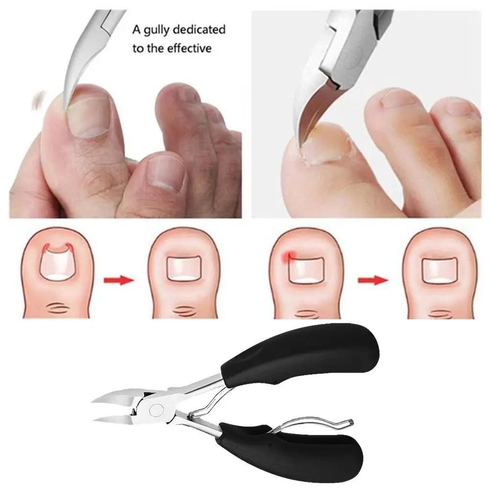 Stainless Steel Dead Skin Nail Clipper Precision Cuticle Nipper With Anti Slip Handle 3