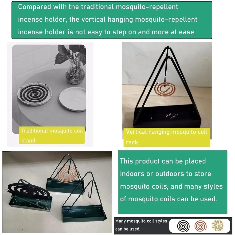 Plastic Mosquito Coil Holder Safe Mosquito Coil Burner For Indoor And Outdoor Use 4
