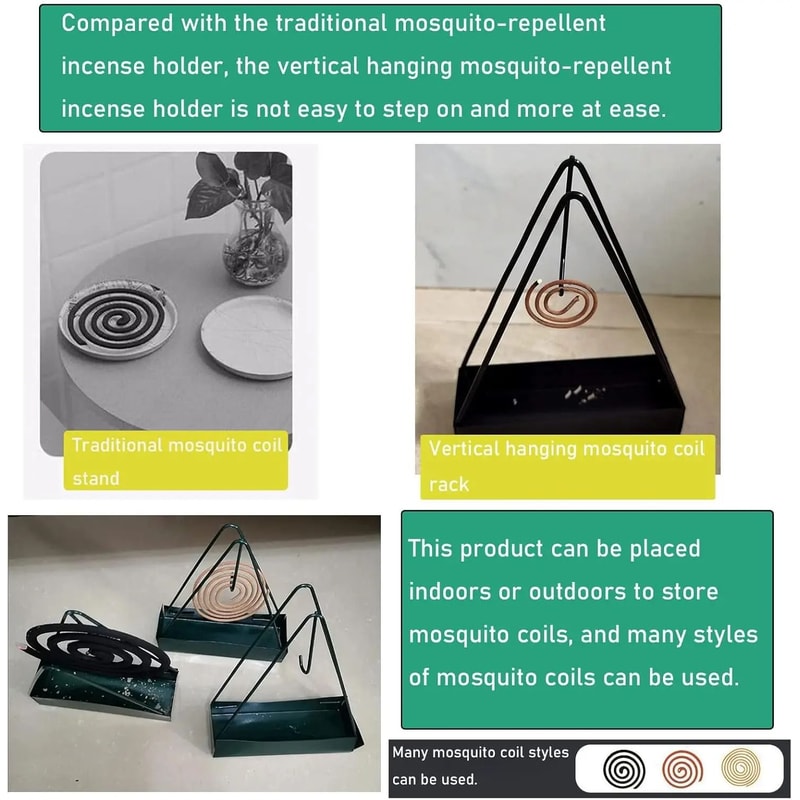 Plastic Mosquito Coil Holder Safe Mosquito Coil Burner For Indoor And Outdoor Use 4