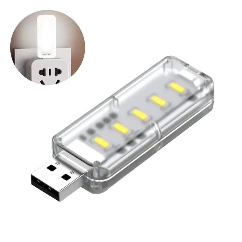 Portable USB Night Light Touch Control Mini LED Night Lamp DC 5V 1