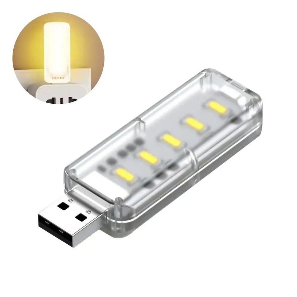 Portable USB Night Light Touch Control Mini LED Night Lamp DC 5V 2