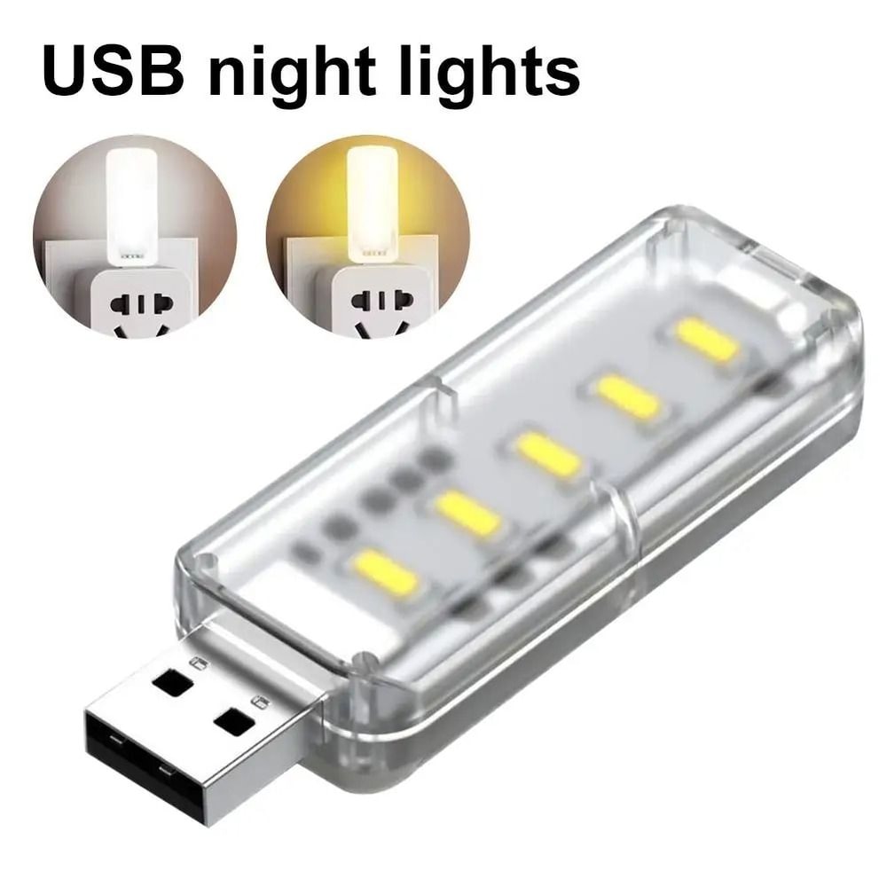 Portable USB Night Light Touch Control Mini LED Night Lamp DC 5V 0