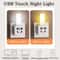 Portable USB Night Light Touch Control Mini LED Night Lamp DC 5V 5