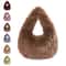 Soft Plush Winter Tote Bag Small Elegant Plush Handbag For Women 0