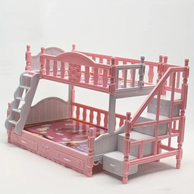 Princess Bunk Bed With Playhouse Double Bed European Style For Girls 0
