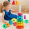 Rotating Rainbow Stack Tower Educational Puzzle Toy For Toddlers 2