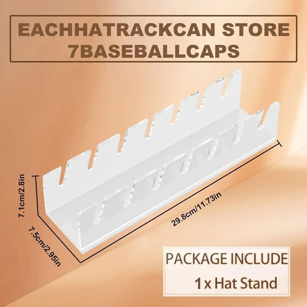 Acrylic Hat Storage Rack Baseball Cap Display Holder For Home And Store 8