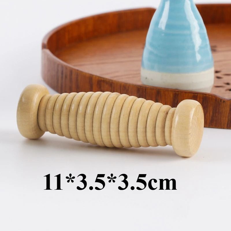 Wooden Foot Roller Massager For Plantar Fasciitis Deep Tissue Stress Relief 1