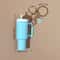 Cute Ice Cup Keychain Lipstick Holder Flower Pendant Bag Charm 10