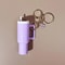 Cute Ice Cup Keychain Lipstick Holder Flower Pendant Bag Charm 7