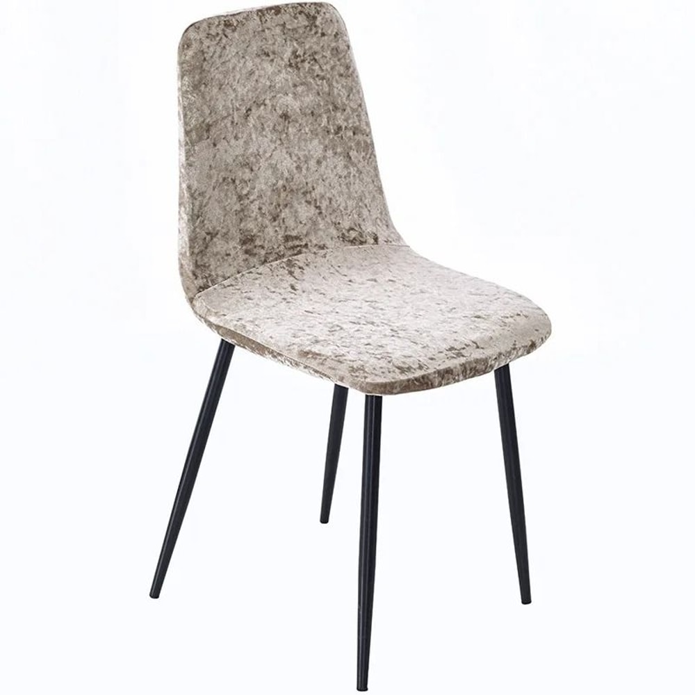 Velvet Shell Chair Cover Stretch Seat Protector For Bar And Dining Chairs 8