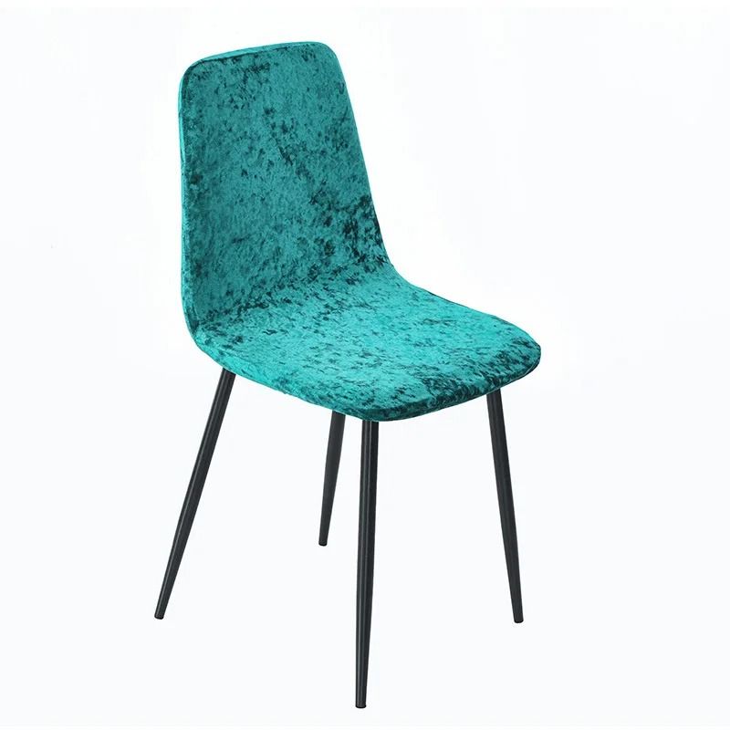 Velvet Shell Chair Cover Stretch Seat Protector For Bar And Dining Chairs 9