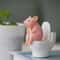 Funny Pig Desk Decor Cartoon Toilet Pig Figurine Mini Ornament 0