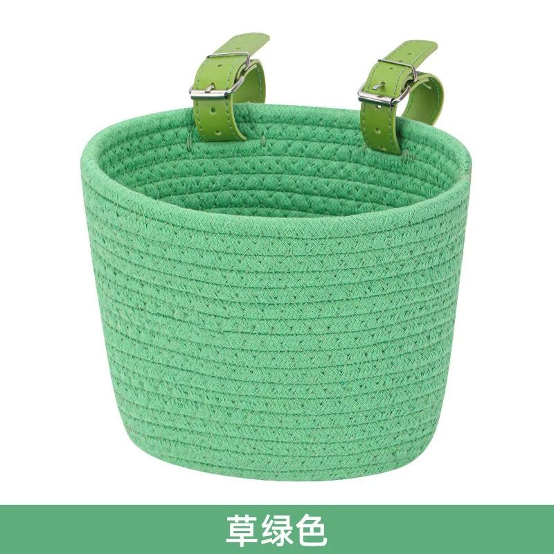 Cute Bicycle Basket Large Capacity Polyester Front Basket For Commuter Bikes 5