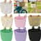 Cute Bicycle Basket Large Capacity Polyester Front Basket For Commuter Bikes 0
