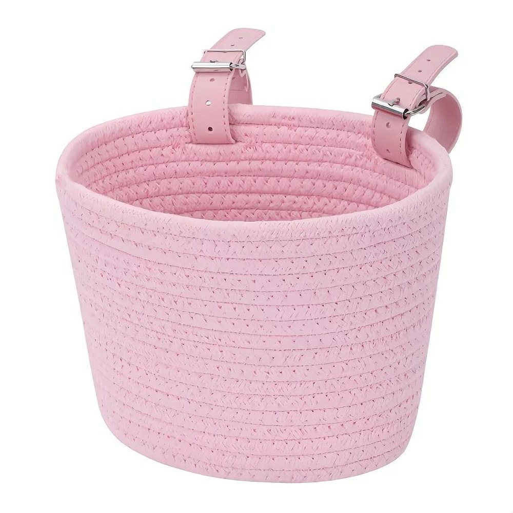 Cute Bicycle Basket Large Capacity Polyester Front Basket For Commuter Bikes 3