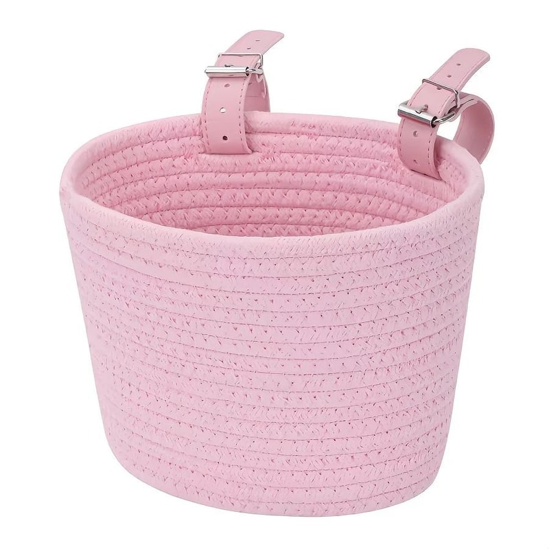Cute Bicycle Basket Large Capacity Polyester Front Basket For Commuter Bikes 3