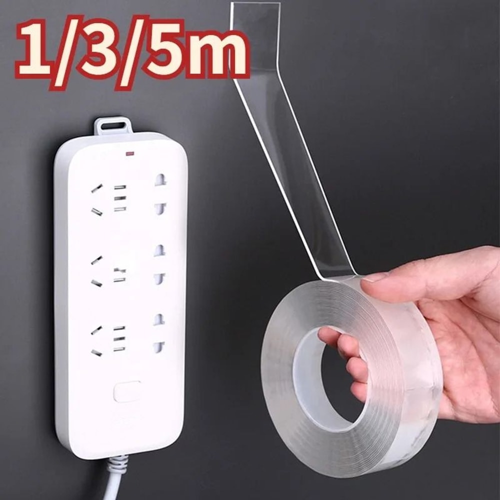Reusable Double Sided Nano Tape Transparent Mounting Tape For Home Office And Car 9